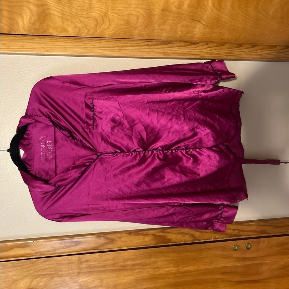 Victoria's Secret Satin Pajama Top - Fuchsia